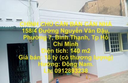 CHÍNH CHỦ CẦN BÁN CĂN NHÀ 158/4 Đường Nguyễn Văn Đậu, Phường 7, Bình Thạnh, Tp Hồ Chí Minh